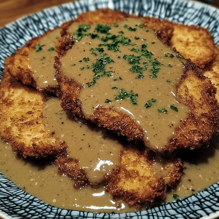 Pork Schnitzel with Dijon Gravy