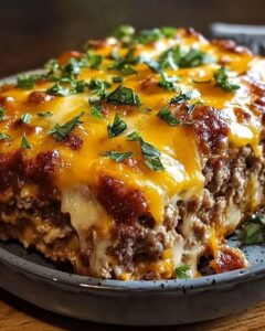 Loaded Mashed Potato Meatloaf Casserole 