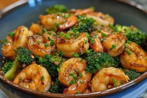 Sauté Broccoli Shrimp