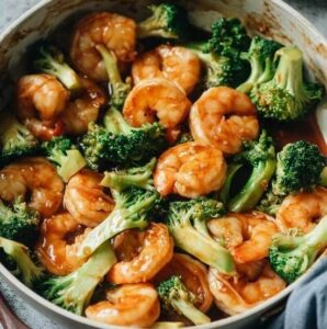 Sauté Broccoli Shrimp