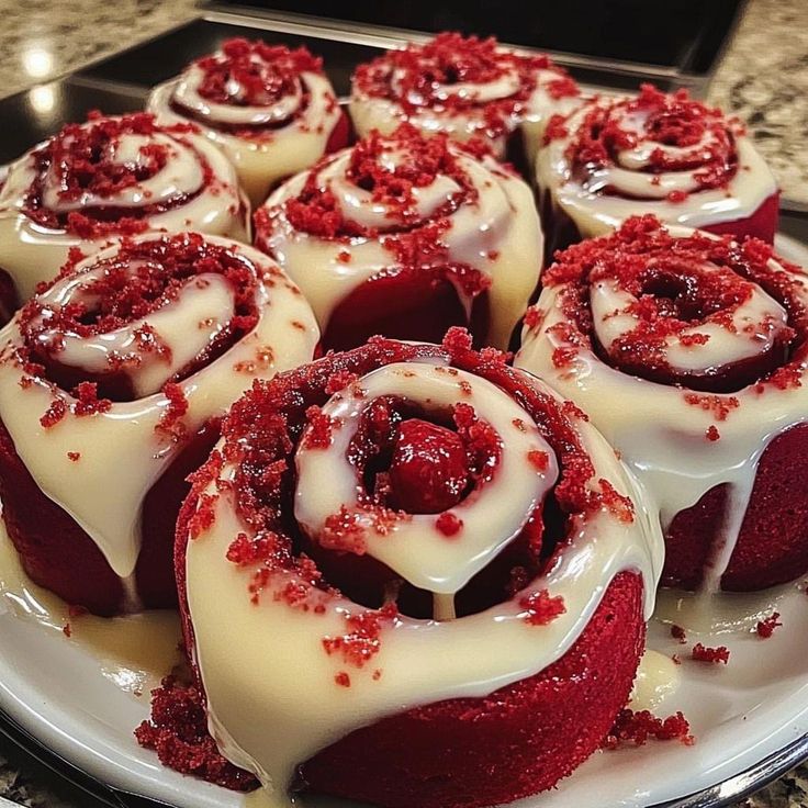 Red Velvet Cinnamon Rolls