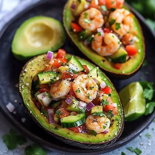 Shrimp Stuffed Avocados