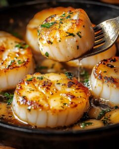 Garlic Butter Baked Scallops