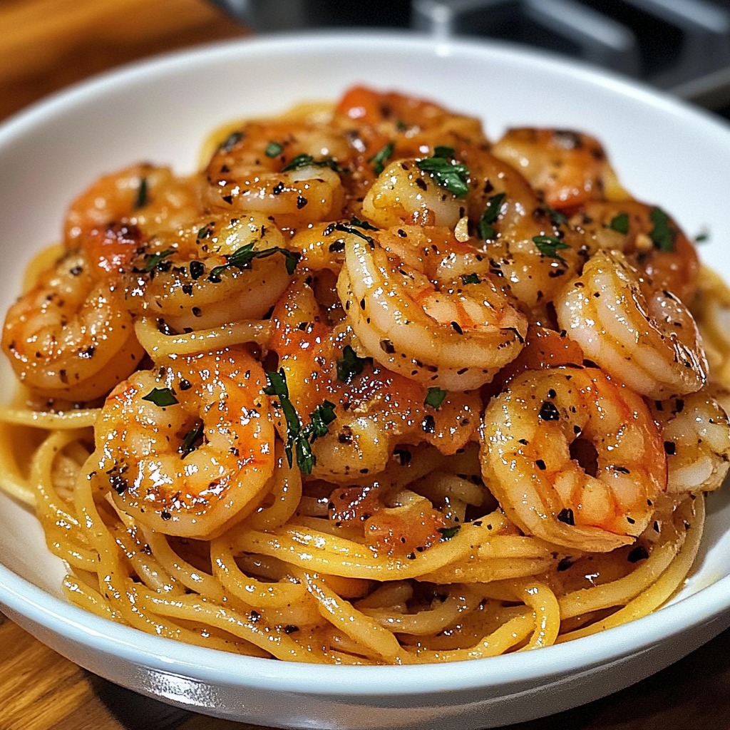 Garlic Shrimp Pasta