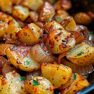 Oven Fried Potatoes and Onions