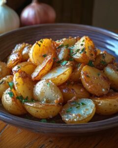 Oven Fried Potatoes and Onions