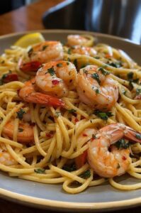 Garlic Shrimp Pasta