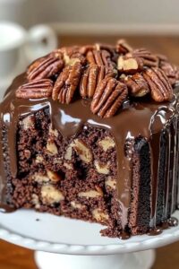 Chocolate Pecan Dream Cake 