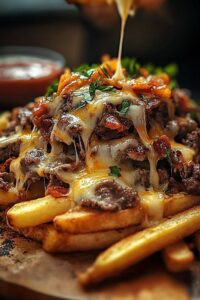 Philly Steak Cheese Fries with a Twist