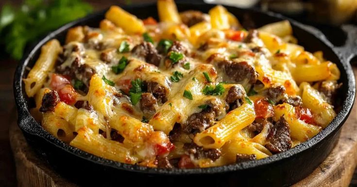 Philly Cheesesteak Pasta