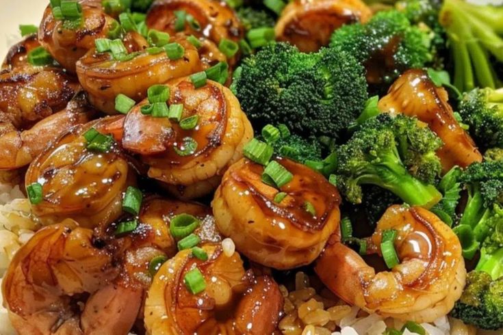 Sauté Broccoli Shrimp