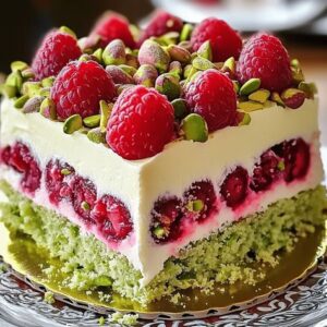 Pistachio Raspberry Dream Cake