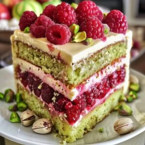 Pistachio Raspberry Dream Cake