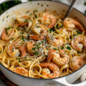 Garlic Shrimp Pasta 