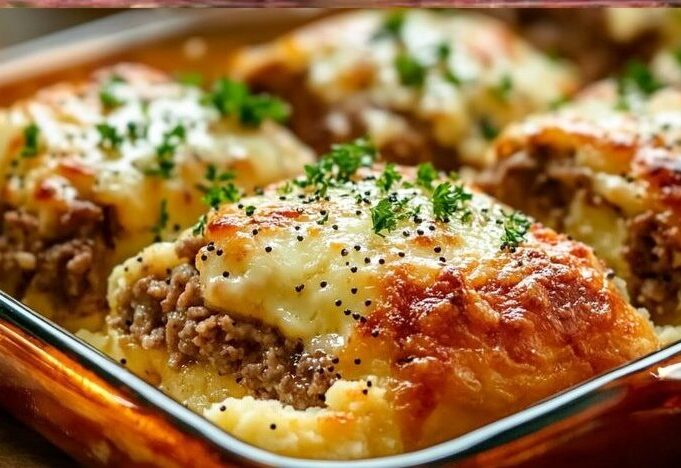 Stuffed Cutlets with Mashed Potatoes