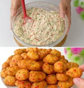 CHEESY VEGETABLE FRITTERS 
